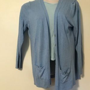 Blue cardigan
